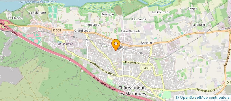 localisation de l'entreprise MADAME EMILIE GUILLARDEAU  CHATEAUNEUF-LES-MARTIGUES