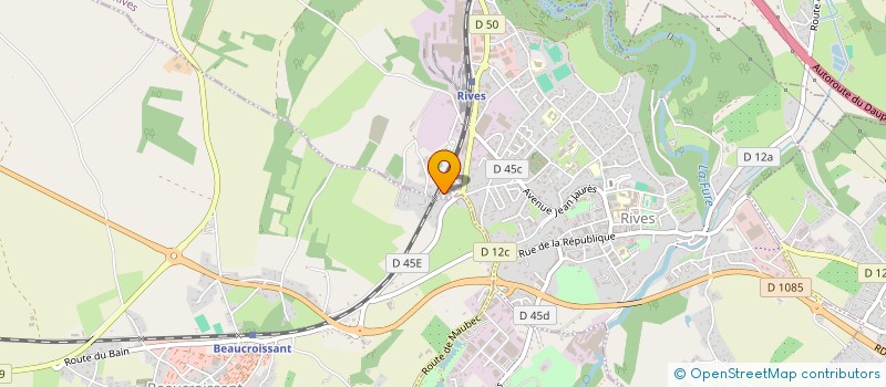 localisation de l'entreprise MADAME EMILIE GUILLERMIN  RIVES