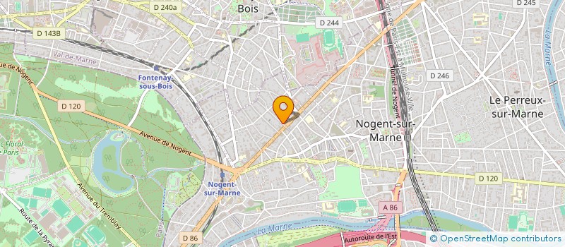 localisation de l'entreprise MADAME EMILIE GUILLON à NOGENT-SUR-MARNE