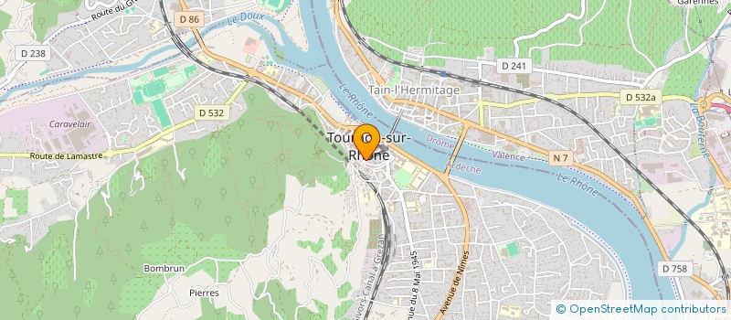localisation de l'entreprise MADAME EMILIE GUILLON à TOURNON-SUR-RHONE