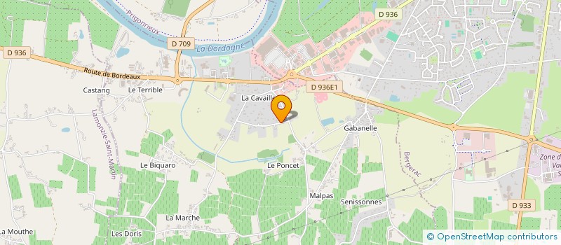 localisation de l'entreprise MADAME EMILIE GUIMBAUD  SAINT-LAURENT-DES-VIGNES