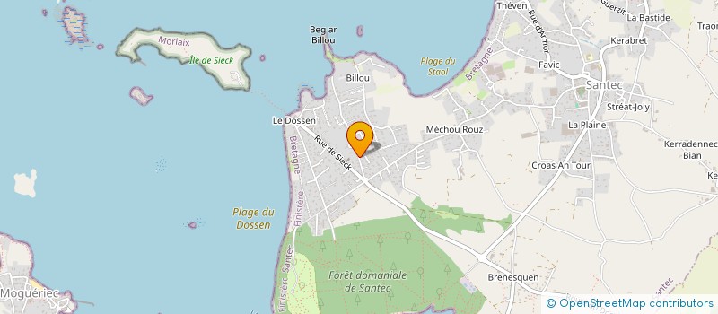 localisation de l'entreprise MADAME EMILIE HABASQUE  SANTEC