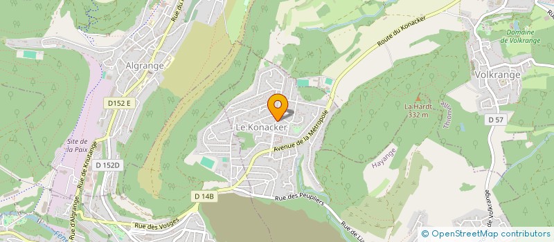 localisation de l'entreprise MADAME EMILIE HAMARD  HAYANGE