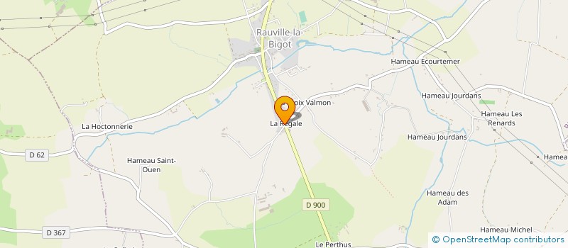 localisation de l'entreprise MADAME EMILIE HAMEL  RAUVILLE-LA-BIGOT