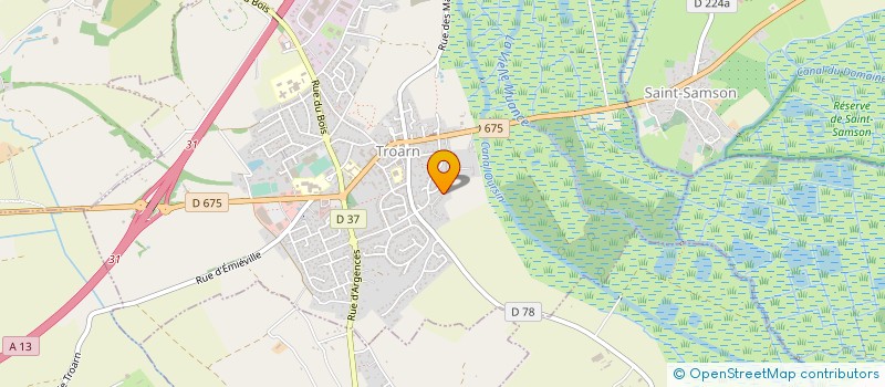 localisation de l'entreprise MADAME EMILIE HAMELIN  TROARN