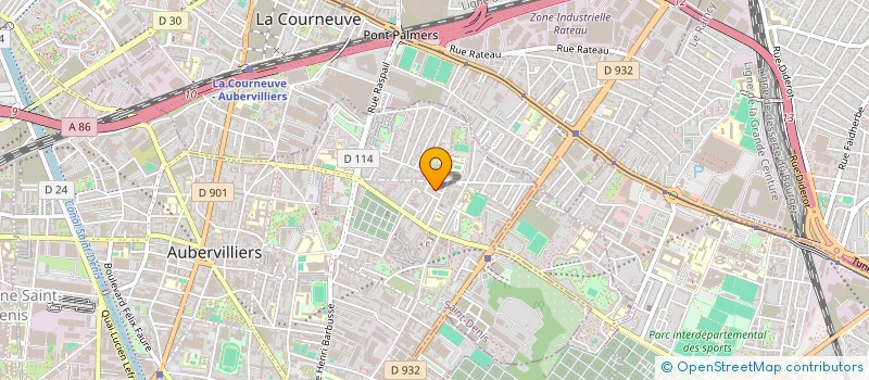 localisation de l'entreprise MADAME EMILIE HARDING à AUBERVILLIERS