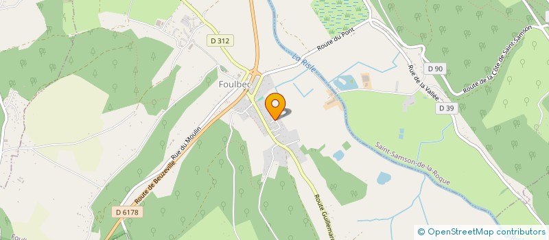 localisation de l'entreprise MADAME EMILIE HAUCHECORNE  FOULBEC