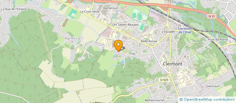 localisation de l'entreprise MADAME EMILIE HEBERT  CLERMONT