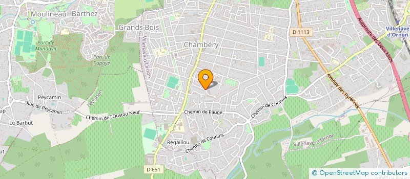 localisation de l'entreprise MADAME EMILIE HEGOBURU à VILLENAVE-D'ORNON