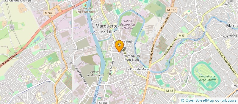 localisation de l'entreprise MADAME EMILIE HENNEQUART  MARQUETTE-LEZ-LILLE