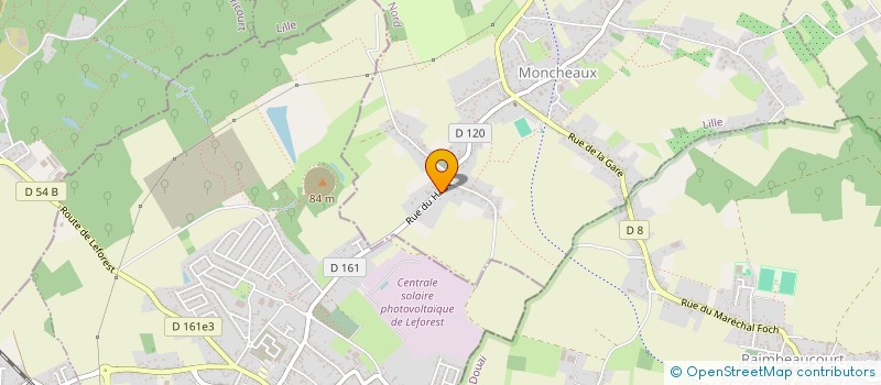 localisation de l'entreprise MADAME EMILIE HENRY  MONCHEAUX