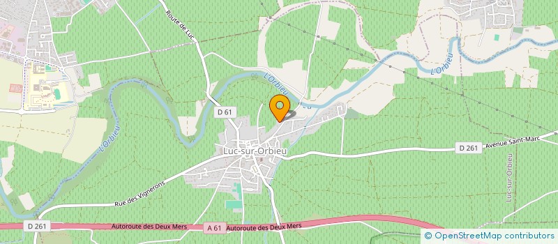 localisation de l'entreprise MADAME EMILIE HERBOMEZ  LUC-SUR-ORBIEU