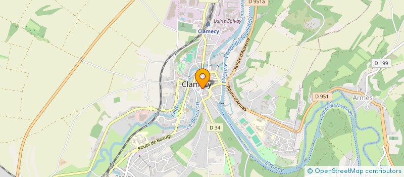 localisation de l'entreprise MADAME EMILIE HERIVEAU à CLAMECY