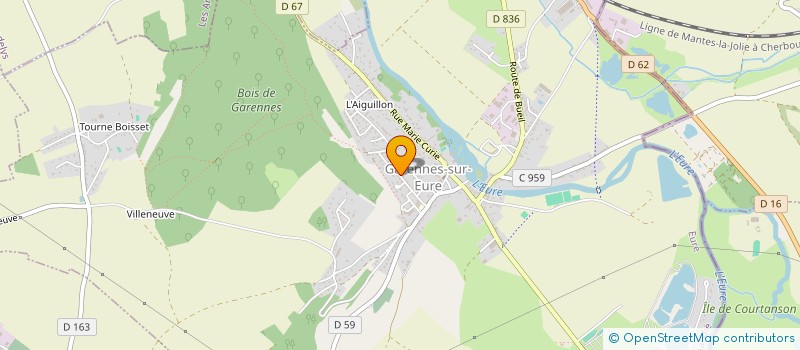 localisation de l'entreprise MADAME EMILIE HERVE à GARENNES-SUR-EURE