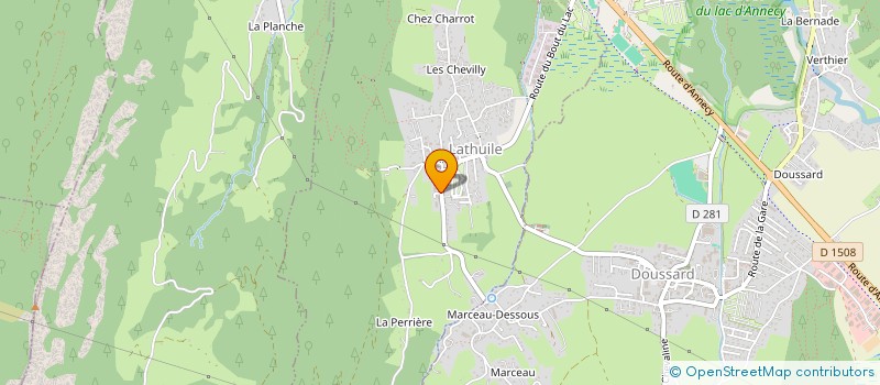 localisation de l'entreprise MADAME EMILIE HESTROFFER  LATHUILE