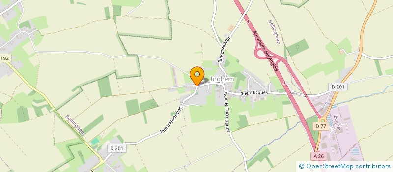 localisation de l'entreprise MADAME EMILIE HINGREZ  BELLINGHEM