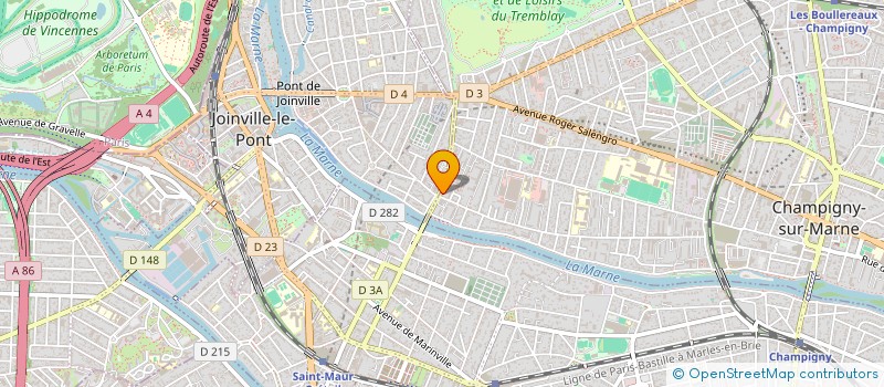 localisation de l'entreprise MADAME EMILIE HOCHET à CHAMPIGNY-SUR-MARNE
