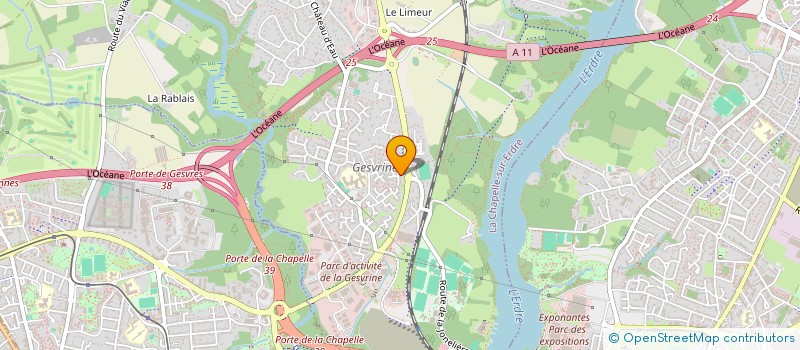 localisation de l'entreprise MADAME EMILIE HUBERT  LA CHAPELLE-SUR-ERDRE