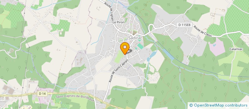 localisation de l'entreprise MADAME EMILIE HUDREAUX  SADIRAC