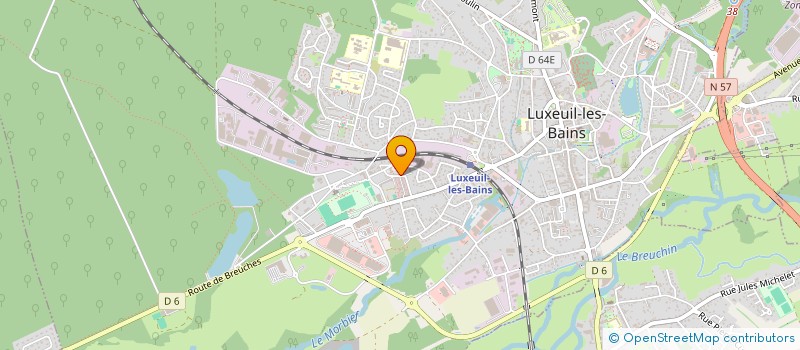 localisation de l'entreprise MADAME EMILIE HUGUENARD  LUXEUIL-LES-BAINS