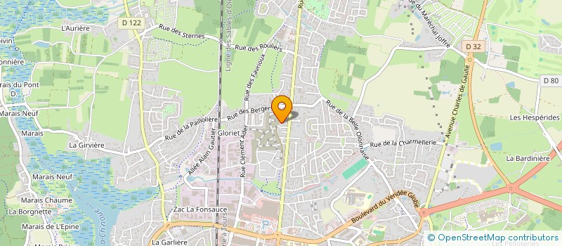 localisation de l'entreprise MADAME EMILIE HUMEAU  LES SABLES D'OLONNE