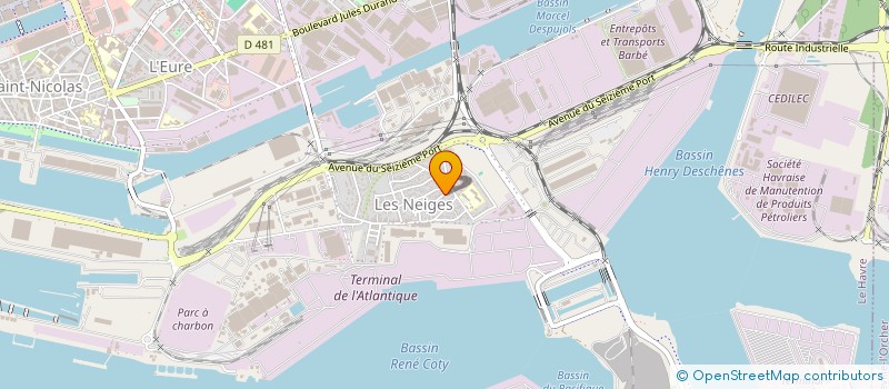 localisation de l'entreprise MADAME EMILIE HUON  LE HAVRE