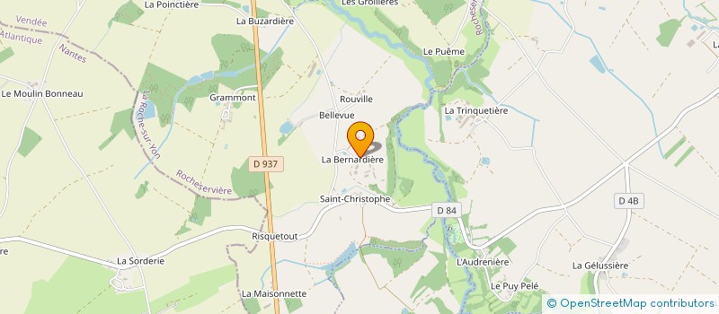 localisation de l'entreprise MADAME EMILIE JACQUES à ROCHESERVIERE