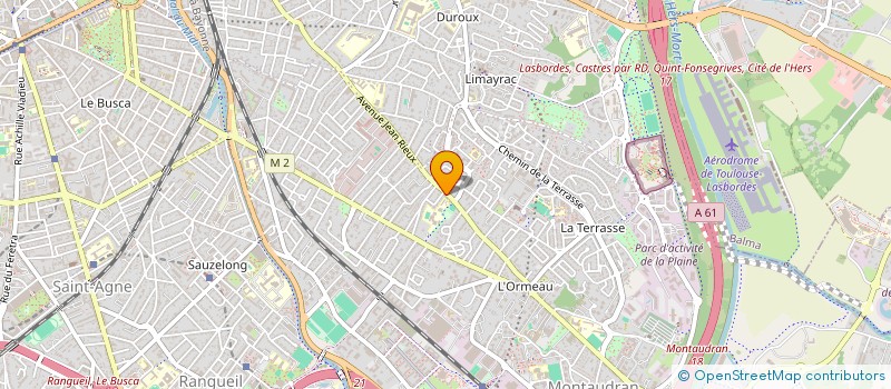 localisation de l'entreprise MADAME EMILIE JACQUES  TOULOUSE