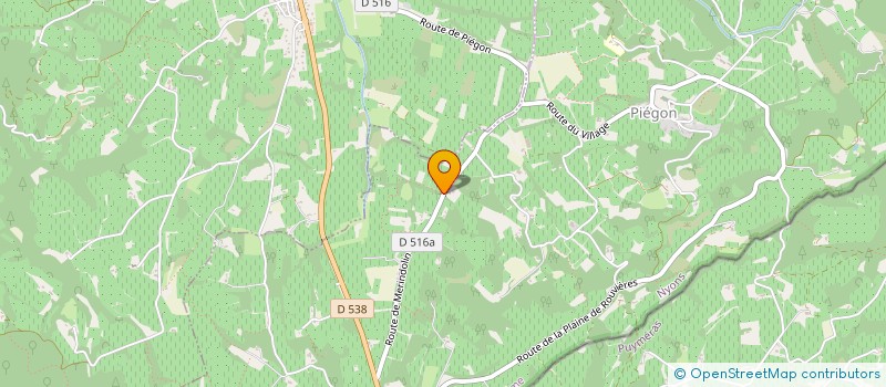 localisation de l'entreprise MADAME EMILIE JAME  PIEGON