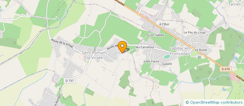 localisation de l'entreprise MADAME EMILIE JAMET  SAINT-ROMAIN-LA-VIRVEE