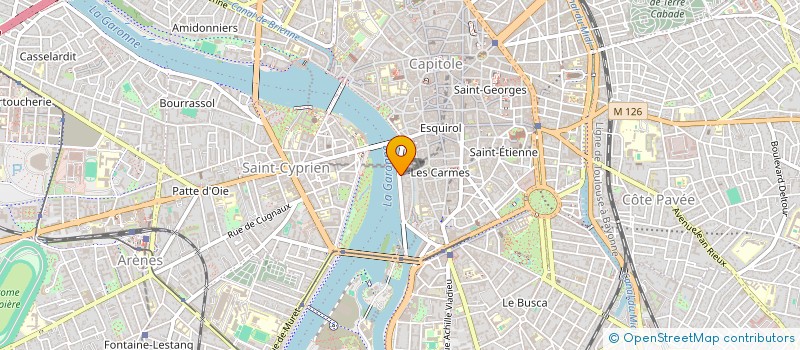 localisation de l'entreprise MADAME EMILIE JARA DIAZ  TOULOUSE