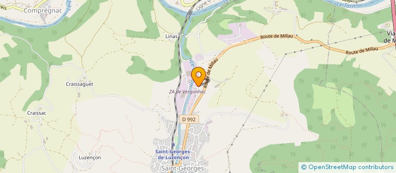 localisation de l'entreprise MADAME EMILIE JASSIN  SAINT-GEORGES-DE-LUZENCON