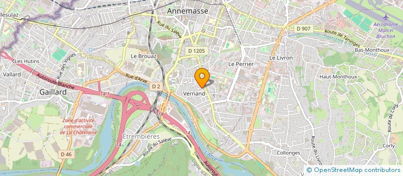 localisation de l'entreprise MADAME EMILIE JEANDEAU à ANNEMASSE