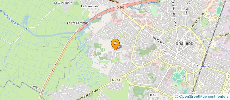 localisation de l'entreprise MADAME EMILIE JOLY à CHALLANS