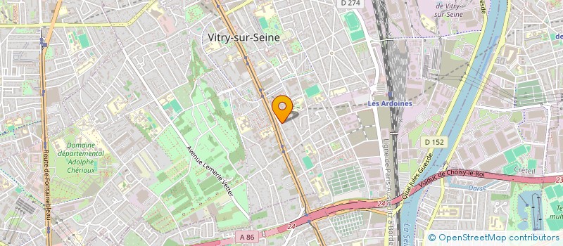 localisation de l'entreprise MADAME EMILIE JOSEPH-DORVILLE à VITRY-SUR-SEINE