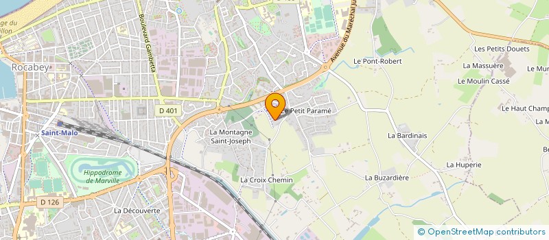 localisation de l'entreprise MADAME EMILIE JOUANNE  SAINT-MALO