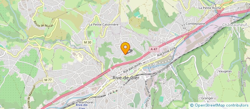localisation de l'entreprise MADAME EMILIE JOURJON  RIVE-DE-GIER
