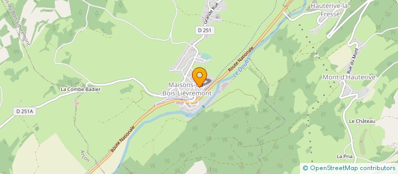 localisation de l'entreprise MADAME EMILIE JOURNOT  MAISONS-DU-BOIS-LIEVREMONT