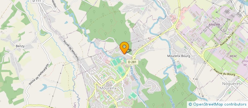 localisation de l'entreprise MADAME EMILIE KIRCHEN  MOURENX