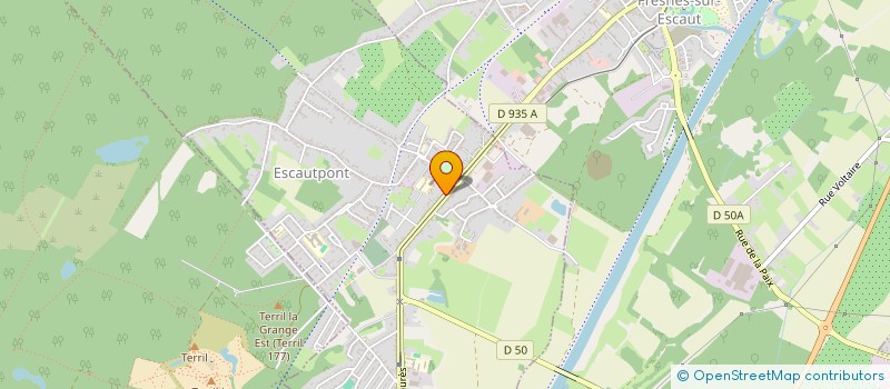 localisation de l'entreprise MADAME EMILIE KOWALSKI  ESCAUTPONT