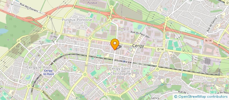 localisation de l'entreprise MADAME EMILIE KRAIF  CERGY