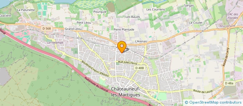 localisation de l'entreprise MADAME EMILIE LABEYRIE  CHATEAUNEUF-LES-MARTIGUES