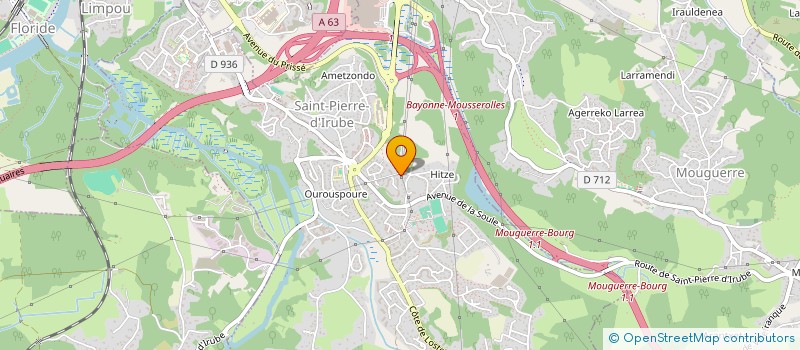 localisation de l'entreprise MADAME EMILIE LABORDE  SAINT-PIERRE-D'IRUBE