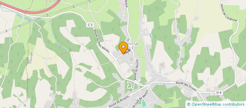 localisation de l'entreprise MADAME EMILIE LACLOTTE  COURSAC