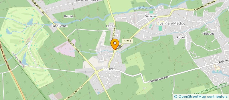 localisation de l'entreprise MADAME EMILIE LACROIX  LE PIAN-MEDOC