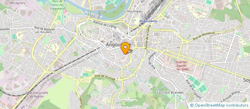 localisation de l'entreprise MADAME EMILIE LAGARDE à ANGOULEME