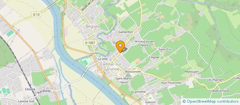 localisation de l'entreprise MADAME EMILIE LAGARESTE  CADILLAC-SUR-GARONNE