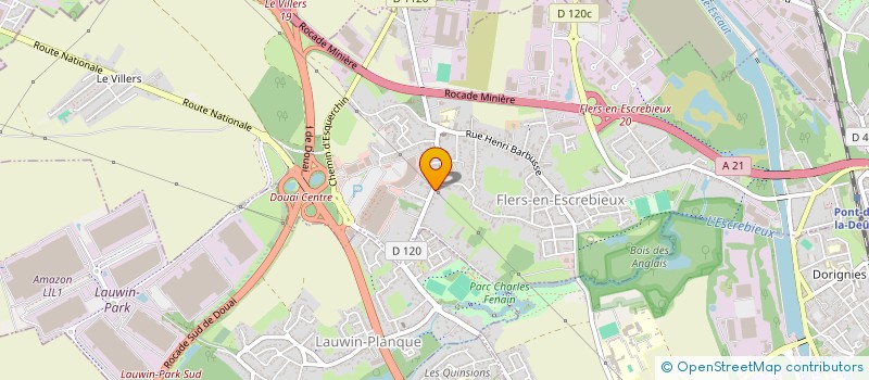 localisation de l'entreprise MADAME EMILIE LAGUETTE  FLERS-EN-ESCREBIEUX