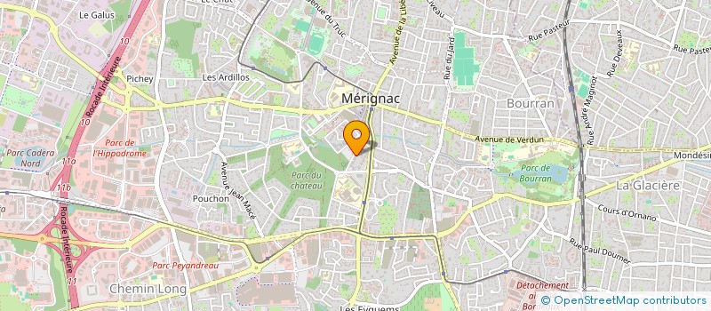 localisation de l'entreprise MADAME EMILIE LALANNE-TISNE  MERIGNAC