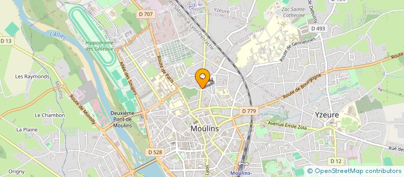 localisation de l'entreprise MADAME EMILIE LAMENTA  MOULINS